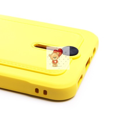 Чехол-накладка для Samsung A145 Galaxy A14 4G (желтый) - SC304 с картхолдером