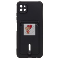 Чехол-накладка для Samsung A226 Galaxy A22s 5G (черный) - SC304 с картхолдером