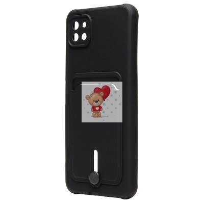 Чехол-накладка для Samsung A226 Galaxy A22s 5G (черный) - SC304 с картхолдером