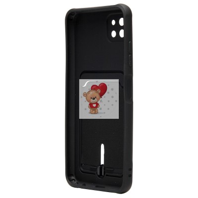 Чехол-накладка для Samsung A226 Galaxy A22s 5G (черный) - SC304 с картхолдером