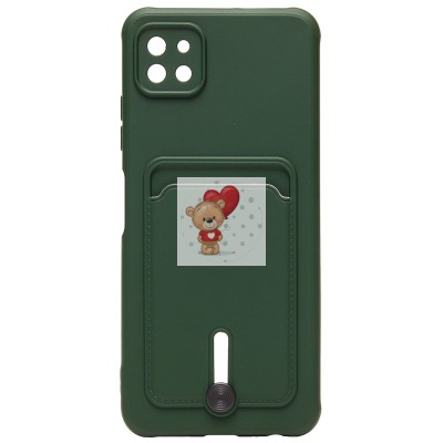 Чехол-накладка для Samsung A226 Galaxy A22s 5G (темно-зеленый) - SC304 с картхолдером Чехол-накладка для Samsung A226 Galaxy A22s 5G (темно-зеленый) - SC304 с картхолдером