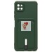 Чехол-накладка для Samsung A226 Galaxy A22s 5G (темно-зеленый) - SC304 с картхолдером