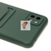 Чехол-накладка для Samsung A226 Galaxy A22s 5G (темно-зеленый) - SC304 с картхолдером