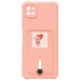 Чехол-накладка для Samsung A226 Galaxy A22s 5G (светло-розовый) - SC304 с картхолдером