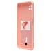 Чехол-накладка для Samsung A226 Galaxy A22s 5G (светло-розовый) - SC304 с картхолдером