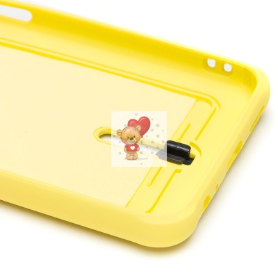 Чехол-накладка для Samsung A226 Galaxy A22s 5G (желтый) - SC304 с картхолдером