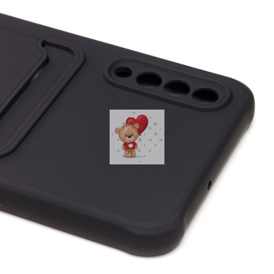 Чехол-накладка для Samsung A507 Galaxy A50s (черный) - SC304 с картхолдером