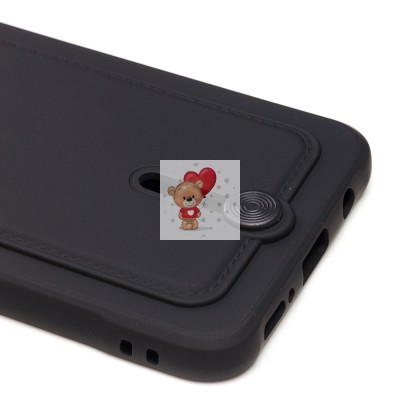 Чехол-накладка для Samsung A507 Galaxy A50s (черный) - SC304 с картхолдером