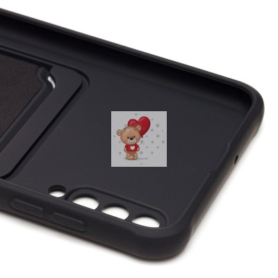 Чехол-накладка для Samsung A507 Galaxy A50s (черный) - SC304 с картхолдером