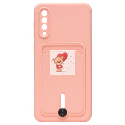 Чехол-накладка для Samsung A505 Galaxy A50 (светло-розовый) - SC304 с картхолдером Чехол-накладка для Samsung A505 Galaxy A50 (светло-розовый) - SC304 с картхолдером