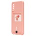 Чехол-накладка для Samsung A505 Galaxy A50 (светло-розовый) - SC304 с картхолдером