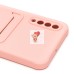 Чехол-накладка для Samsung A505 Galaxy A50 (светло-розовый) - SC304 с картхолдером