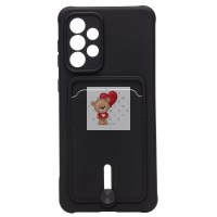 Чехол-накладка для Samsung A336 Galaxy A33 5G (черный) - SC304 с картхолдером