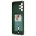 Чехол-накладка для Samsung A336 Galaxy A33 5G (темно-зеленый) - SC304 с картхолдером