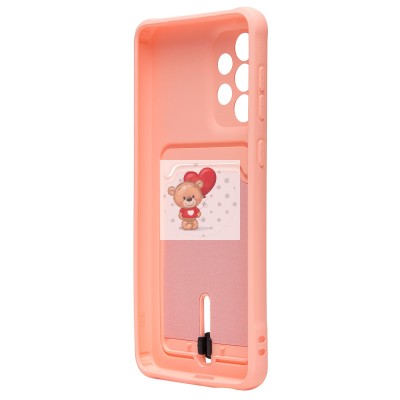 Чехол-накладка для Samsung A336 Galaxy A33 5G (светло-розовый) - SC304 с картхолдером