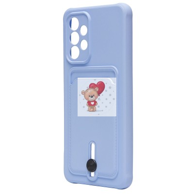 Чехол-накладка для Samsung A336 Galaxy A33 5G (светло-фиолетовый) - SC304 с картхолдером