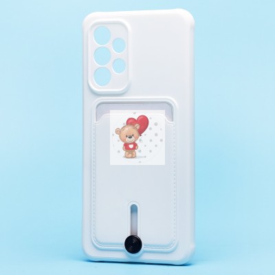 Чехол-накладка для Samsung A336 Galaxy A33 5G (белый) - SC304 с картхолдером