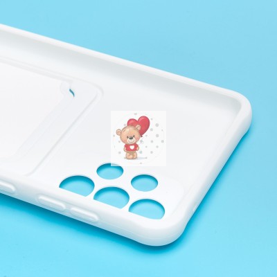 Чехол-накладка для Samsung A336 Galaxy A33 5G (белый) - SC304 с картхолдером