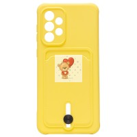 Чехол-накладка для Samsung A336 Galaxy A33 5G (желтый) - SC304 с картхолдером