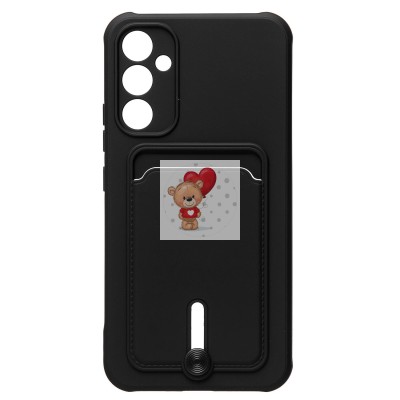 Чехол-накладка для Samsung A346 Galaxy A34 (черный) - SC304 с картхолдером