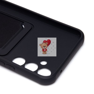 Чехол-накладка для Samsung A346 Galaxy A34 (черный) - SC304 с картхолдером