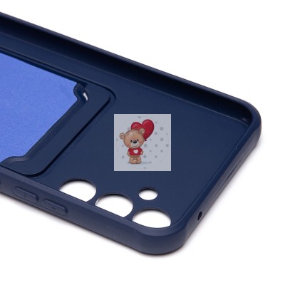 Чехол-накладка для Samsung A346 Galaxy A34 (темно-синий) - SC304 с картхолдером