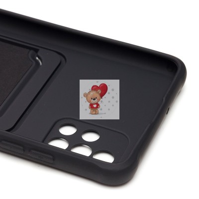 Чехол-накладка для Samsung A515 Galaxy A51 4G (черный) - SC304 с картхолдером