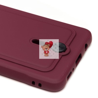 Чехол-накладка для Samsung A515 Galaxy A51 4G (бордовый) - SC304 с картхолдером