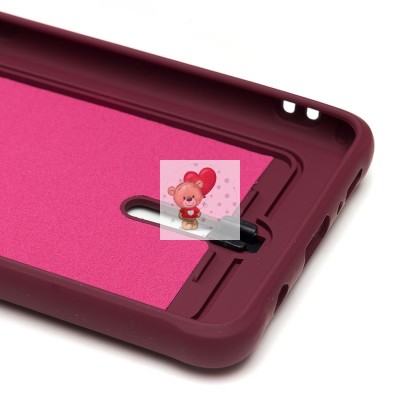 Чехол-накладка для Samsung A515 Galaxy A51 4G (бордовый) - SC304 с картхолдером