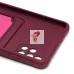 Чехол-накладка для Samsung A515 Galaxy A51 4G (бордовый) - SC304 с картхолдером