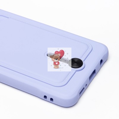 Чехол-накладка для Samsung A515 Galaxy A51 4G (темно-фиолетовый) - SC304 с картхолдером