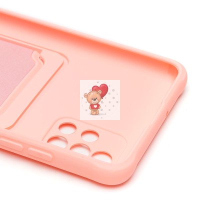 Чехол-накладка для Samsung A515 Galaxy A51 4G (светло-розовый) - SC304 с картхолдером