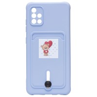Чехол-накладка для Samsung A515 Galaxy A51 4G (светло-фиолетовый) - SC304 с картхолдером