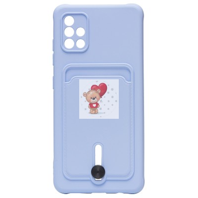 Чехол-накладка для Samsung A515 Galaxy A51 4G (светло-фиолетовый) - SC304 с картхолдером Чехол-накладка для Samsung A515 Galaxy A51 4G (светло-фиолетовый) - SC304 с картхолдером