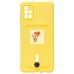 Чехол-накладка для Samsung A515 Galaxy A51 4G (желтый) - SC304 с картхолдером