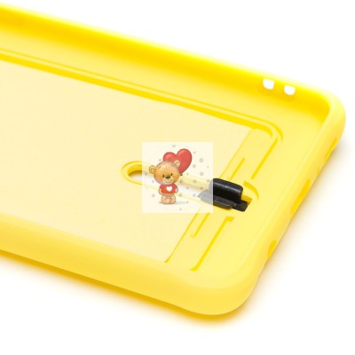 Чехол-накладка для Samsung A515 Galaxy A51 4G (желтый) - SC304 с картхолдером