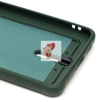 Чехол-накладка для Samsung A536 Galaxy A53 5G (темно-зеленый) - SC304 с картхолдером