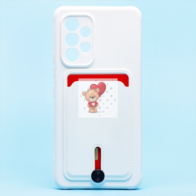 Чехол-накладка для Samsung A536 Galaxy A53 5G (белый) - SC304 с картхолдером