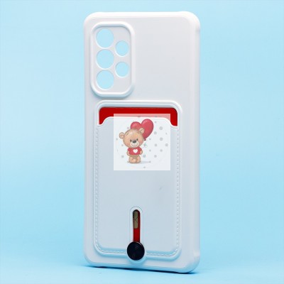 Чехол-накладка для Samsung A536 Galaxy A53 5G (белый) - SC304 с картхолдером