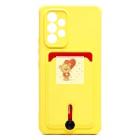 Чехол-накладка для Samsung A536 Galaxy A53 5G (желтый) - SC304 с картхолдером