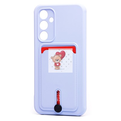 Чехол-накладка для Samsung A546 Galaxy A54 (светло-фиолетовый) - SC304 с картхолдером