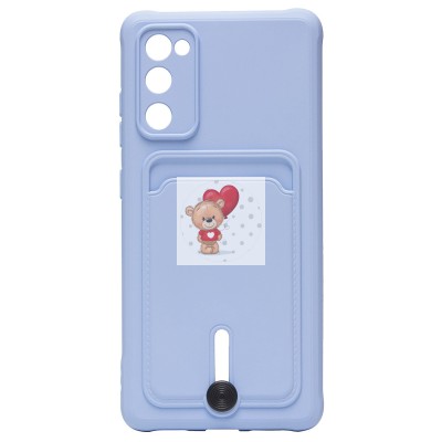 Чехол-накладка для Samsung G780 Galaxy S20FE (светло-фиолетовый) - SC304 с картхолдером Чехол-накладка для Samsung G780 Galaxy S20FE (светло-фиолетовый) - SC304 с картхолдером
