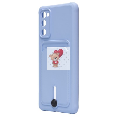 Чехол-накладка для Samsung G780 Galaxy S20FE (светло-фиолетовый) - SC304 с картхолдером