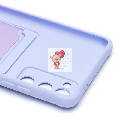 Чехол-накладка для Samsung G780 Galaxy S20FE (светло-фиолетовый) - SC304 с картхолдером