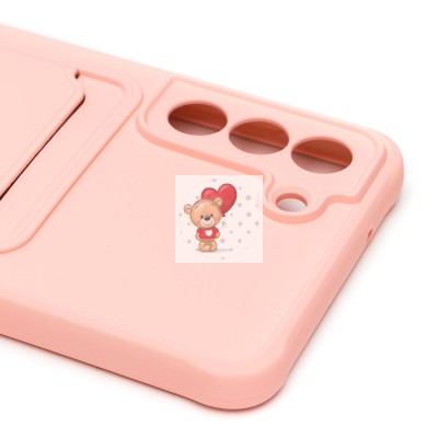 Чехол-накладка для Samsung G990 Galaxy S21FE (светло-розовый) - SC304 с картхолдером Чехол-накладка для Samsung G990 Galaxy S21FE (светло-розовый) - SC304 с картхолдером