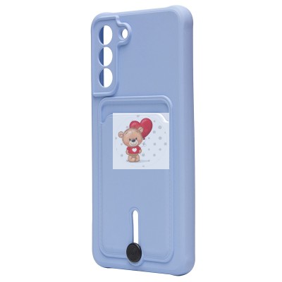 Чехол-накладка для Samsung G990 Galaxy S21FE (светло-фиолетовый) - SC304 с картхолдером Чехол-накладка для Samsung G990 Galaxy S21FE (светло-фиолетовый) - SC304 с картхолдером