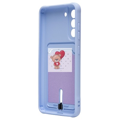 Чехол-накладка для Samsung G990 Galaxy S21FE (светло-фиолетовый) - SC304 с картхолдером Чехол-накладка для Samsung G990 Galaxy S21FE (светло-фиолетовый) - SC304 с картхолдером