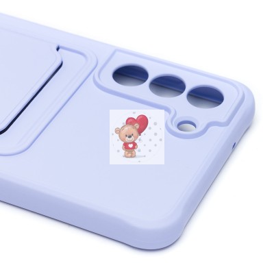 Чехол-накладка для Samsung G990 Galaxy S21FE (светло-фиолетовый) - SC304 с картхолдером Чехол-накладка для Samsung G990 Galaxy S21FE (светло-фиолетовый) - SC304 с картхолдером