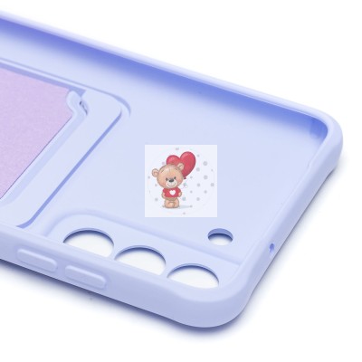 Чехол-накладка для Samsung G990 Galaxy S21FE (светло-фиолетовый) - SC304 с картхолдером Чехол-накладка для Samsung G990 Galaxy S21FE (светло-фиолетовый) - SC304 с картхолдером