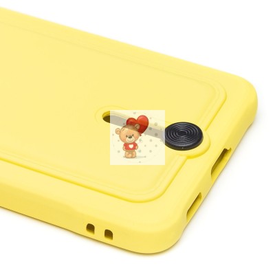 Чехол-накладка для Samsung G990 Galaxy S21FE (желтый) - SC304 с картхолдером